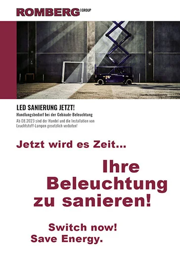 Faltblatt LED Sanierung